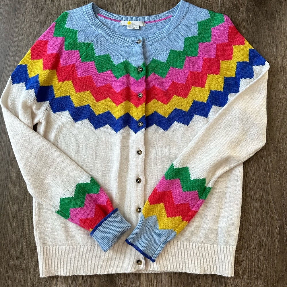 Boden Rothesay Fair Isle cardigan, S
